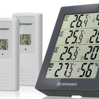 Метеостанция Bresser Temeo Hygro Quadro, серая